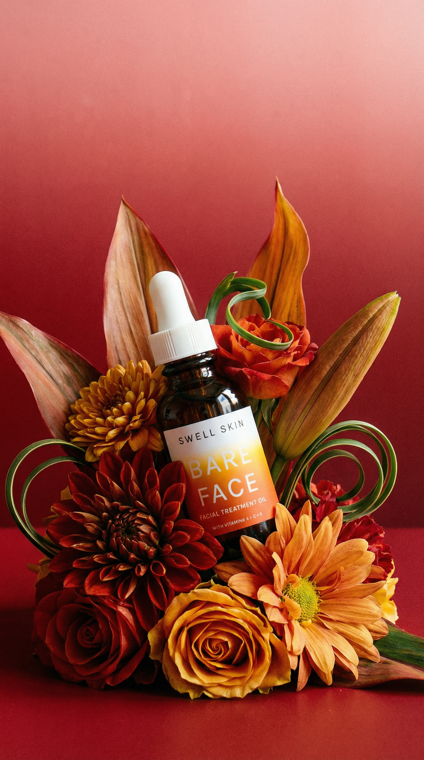 BARE FACE Antioxidant Glow Facial Oil Moisturizer - Vitamins A, C, E